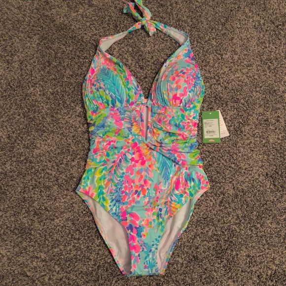 lanai halter one piece suit